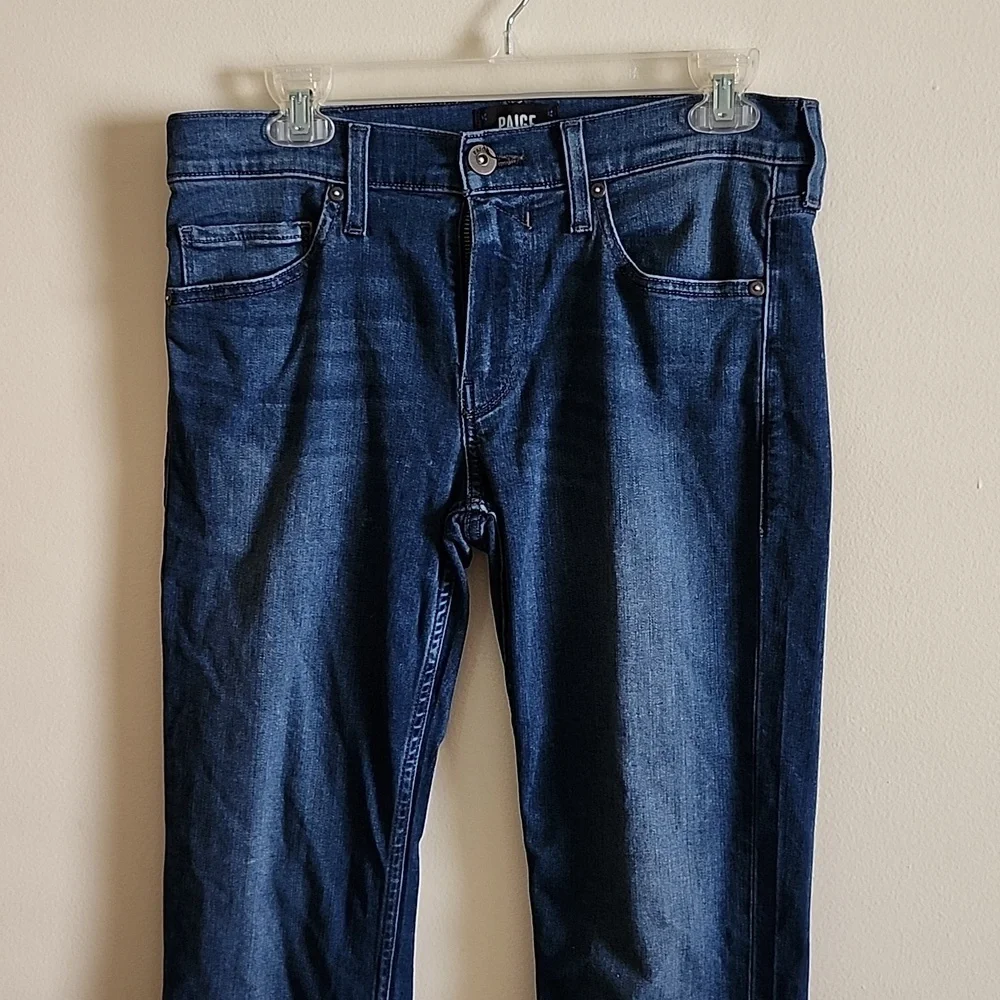 Paige Lennox straight leg jeans women's 30 waist midrise light stretch